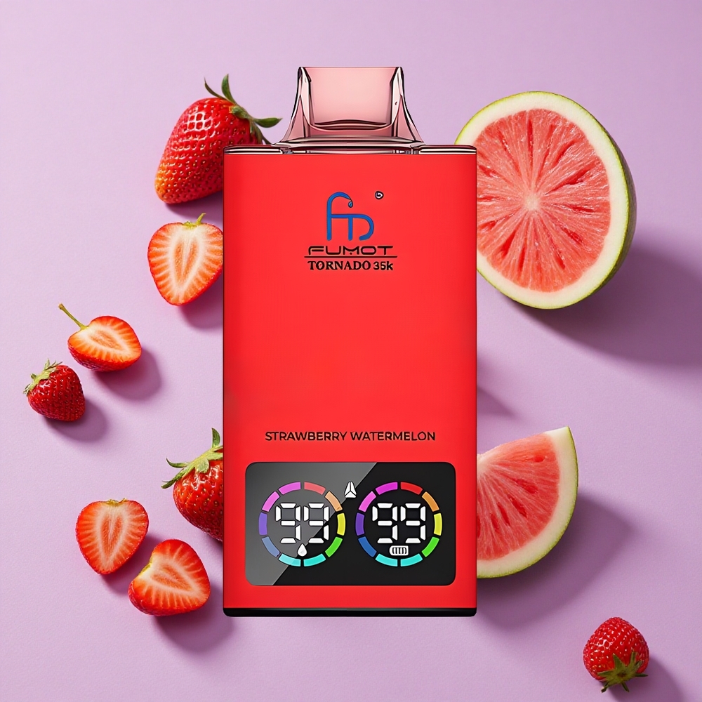 Fraise Pastèque Fumot Tornado 35K Double Bobine Lumières RGB vente en gros Suisse
