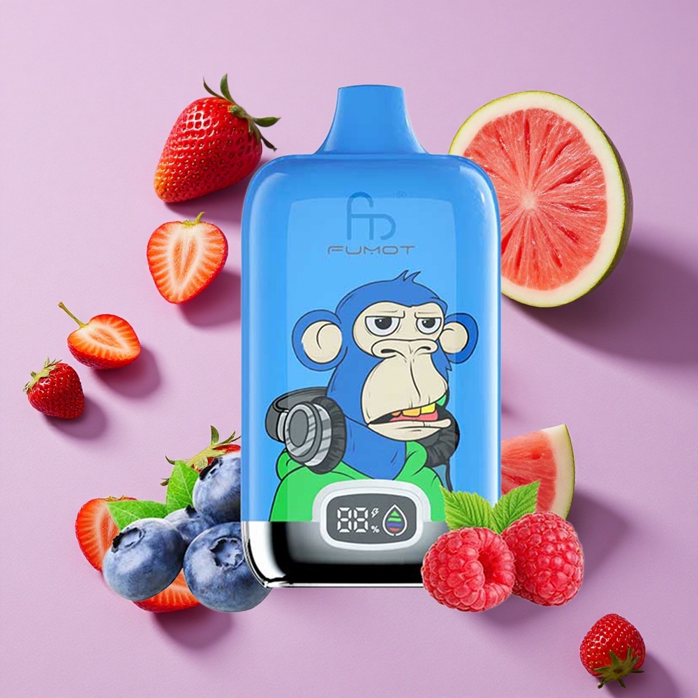 Fraise Pastèque Fumot Tornado Digital Box 12000 Puffs 20ml 550mAh vente en gros Suisse
