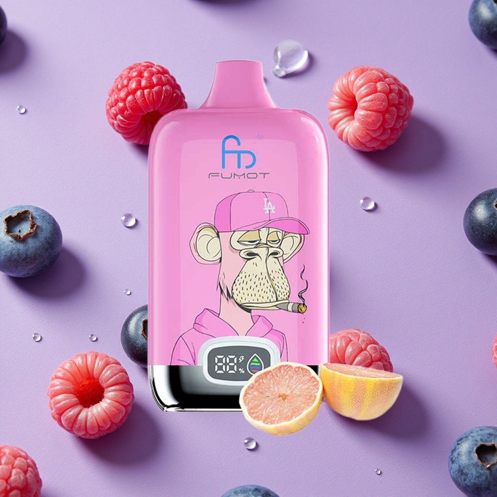 Myrtille Framboise Fumot Tornado Digital Box 12000 Puffs 20ml 0% 2% 3% 5% Nicotine vente en gros Suisse