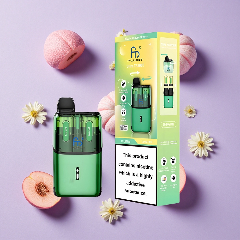 Menthe Fraîche-Spearmint Fumot Ultra T32000 32000 Puffs 24ml vente en gros Suisse