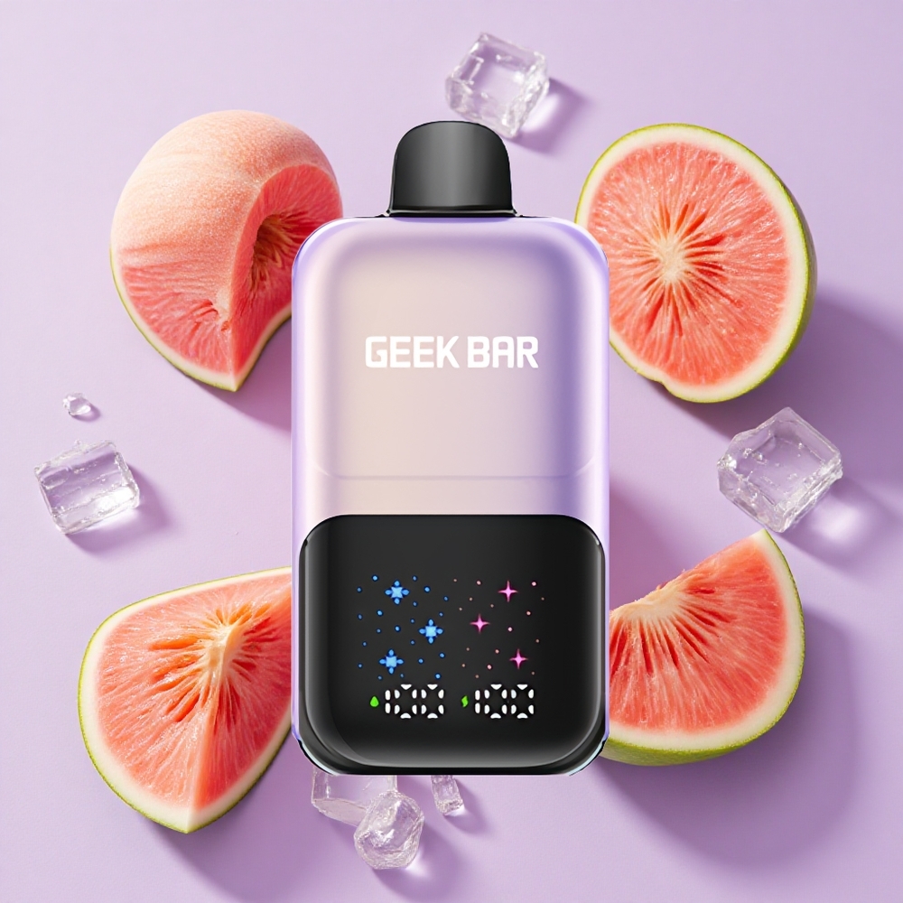 Pêche Mangue Pastèque Glacée GEEK BAR 2GO 50000 Puffs 20mL Ecran Interactif vente en gros Suisse