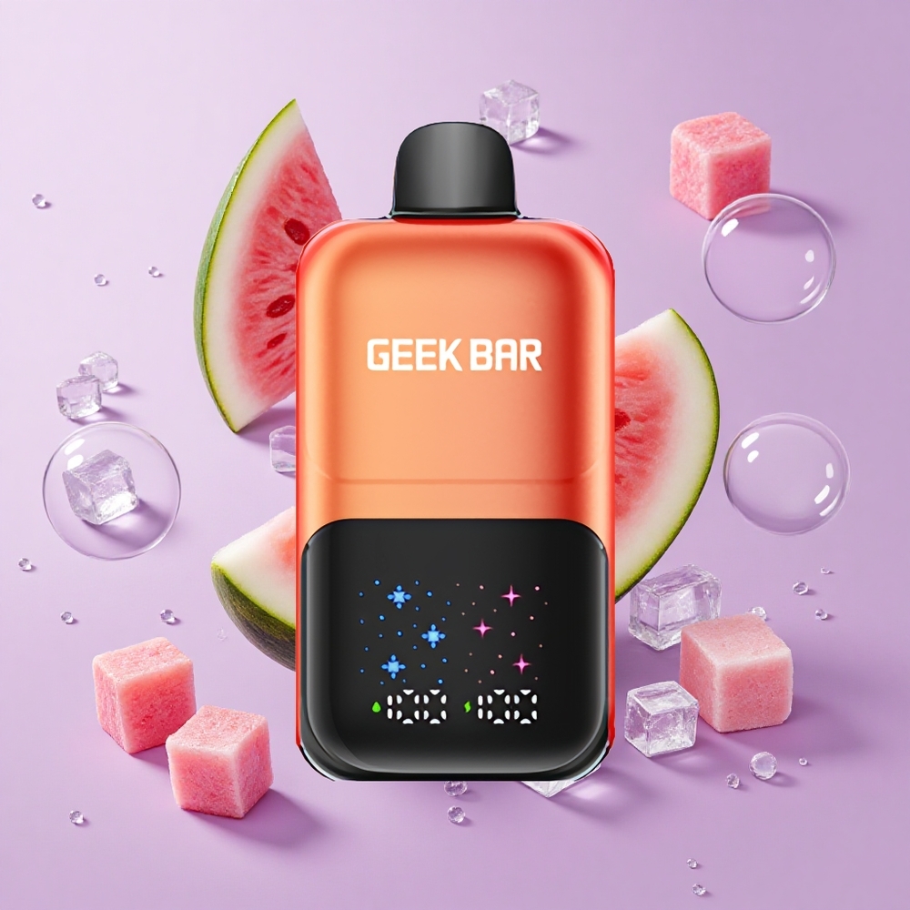 Pastèque Bubble Gum Glace GEEK BAR 2GO 50000 Puffs Double Réservoirs vente en gros Suisse