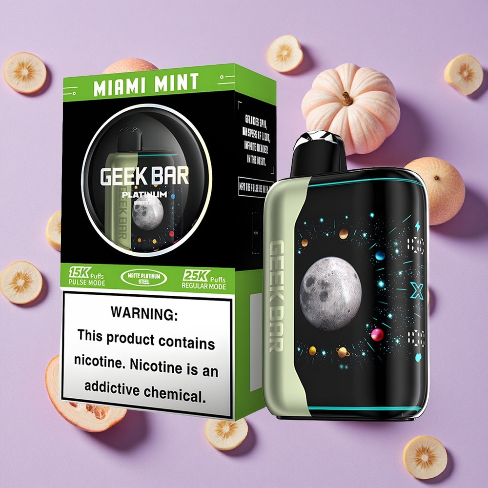 Menthe Miami GEEK BAR Platinum Édition 25000 Puffs Charge Rapide vente en gros Suisse