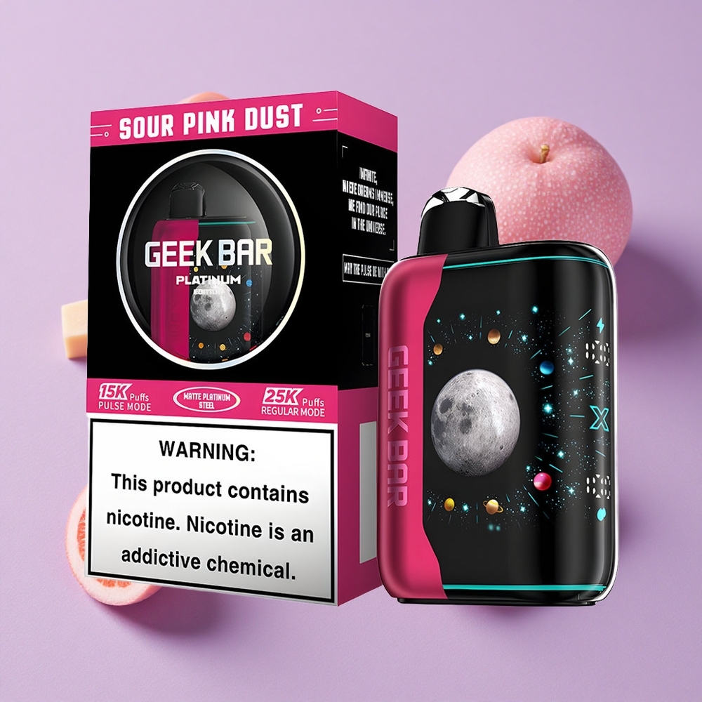 Poussière Rose Aigre GEEK BAR Platinum Édition 25000 Puffs Charge Rapide vente en gros Suisse