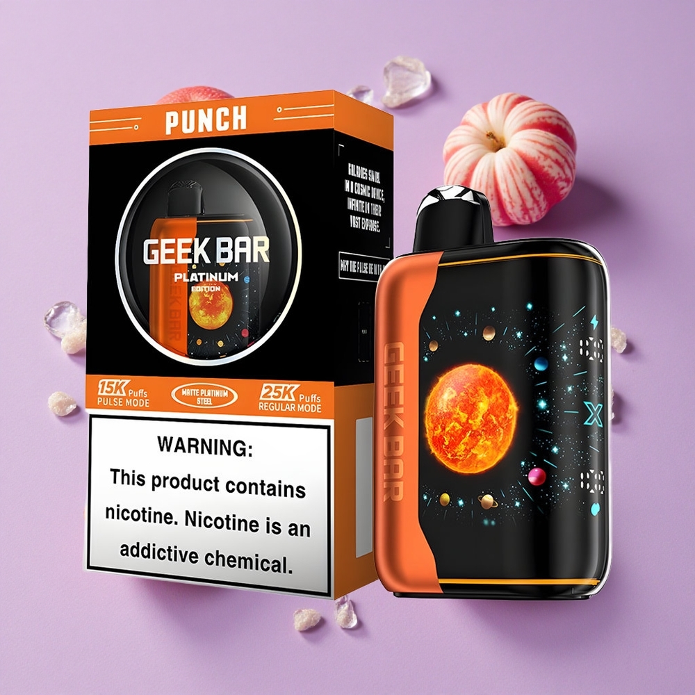 Punch Géant GEEK BAR Platinum 25000 Puffs Charge Rapide USB-C vente en gros Suisse