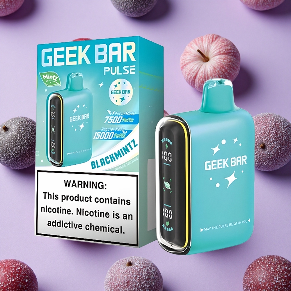 Menthe Geek Bar Pulse 15 000 Puffs 16ML et Airflow Réglable vente en gros Suisse