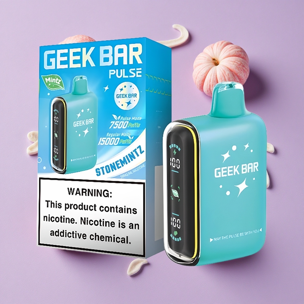 Menthe Geek Bar Pulse 15 000 Puffs 16ML et Airflow Réglable vente en gros Suisse