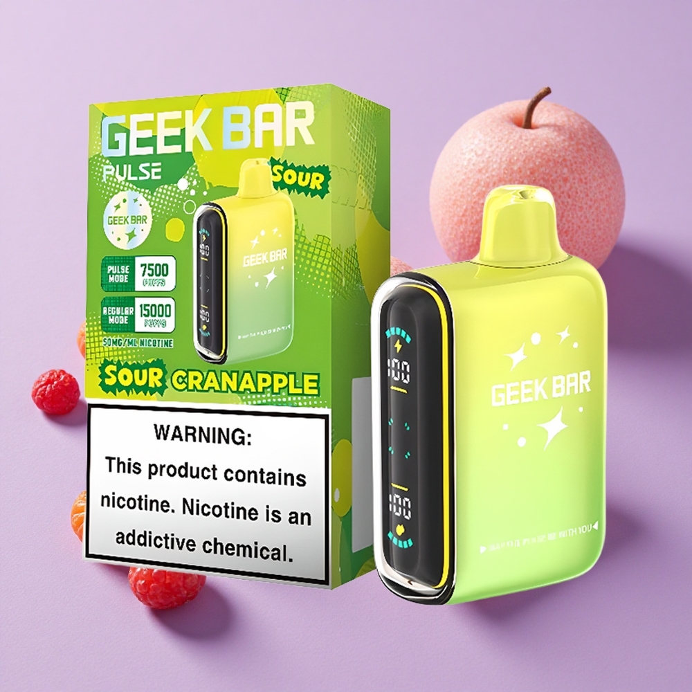 Sour Geek Bar Pulse 15000 Puffs 16ML 5% Nicotine vente en gros Suisse