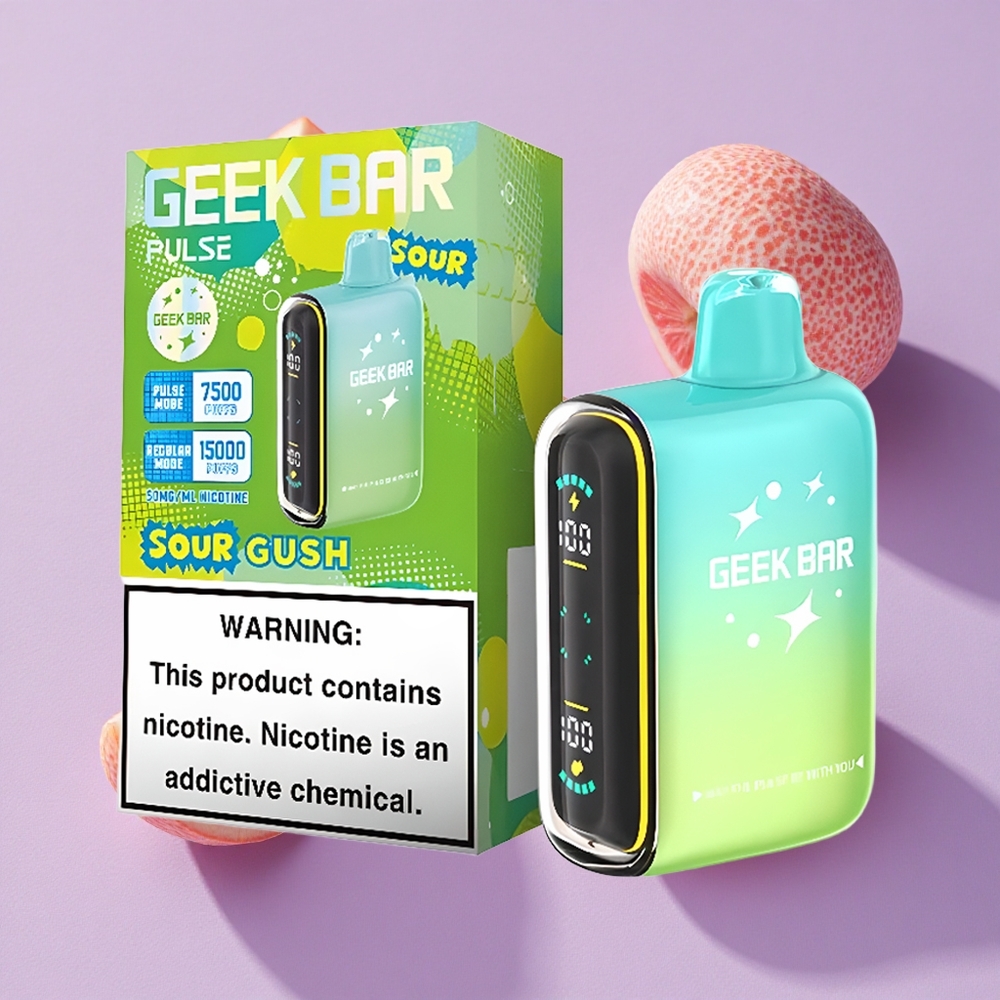 Sour Geek Bar Pulse 15000 Puffs 16ML 5% Nicotine vente en gros Suisse