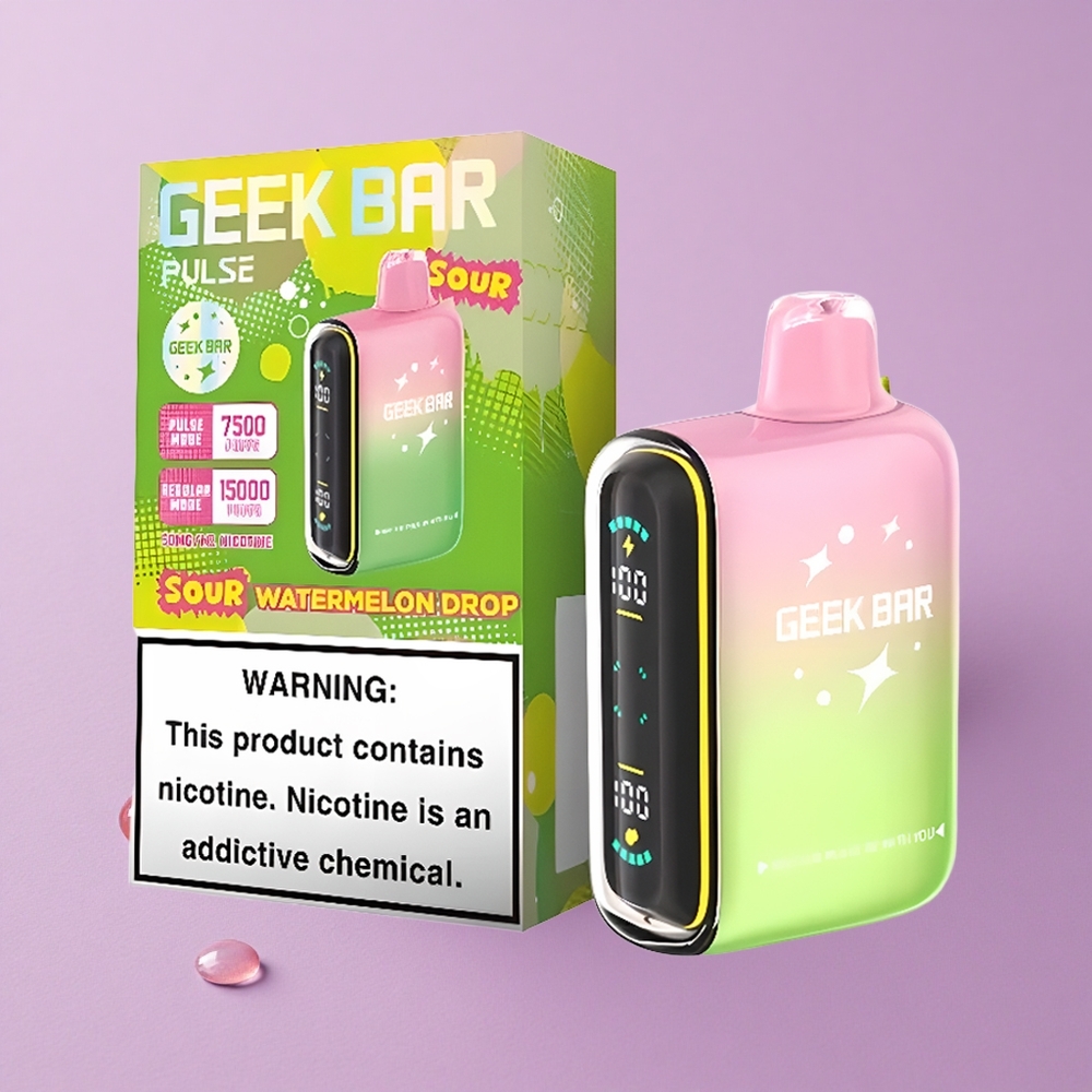 Sour Geek Bar Pulse 15000 Puffs 16ML 5% Nicotine vente en gros Suisse