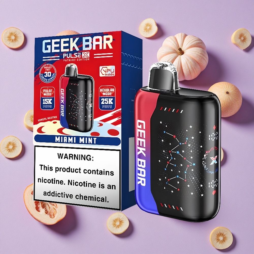 Patriot Geek Bar Pulse X 25000 Puffs 18mL 0% 2% 3% 5% Nicotine vente en gros Suisse