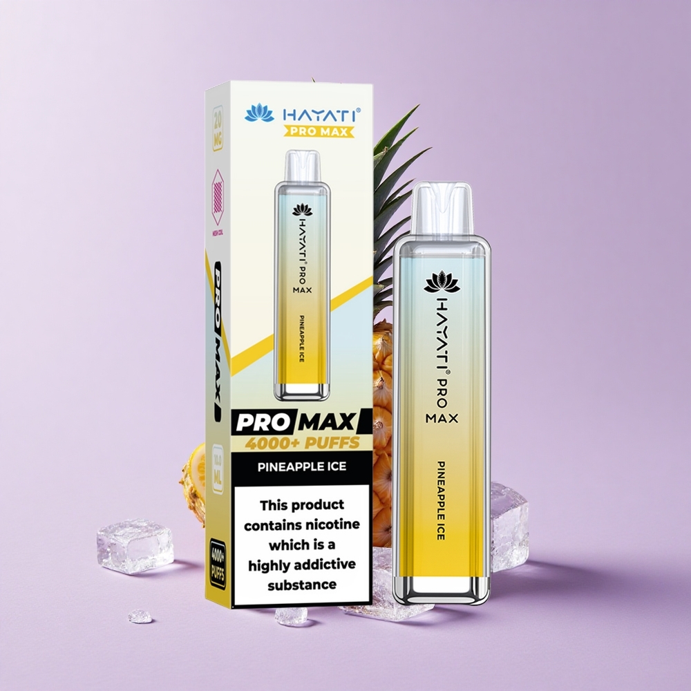 Ananas Glacé Hayati Pro Max 4000 Puffs Rechargeable vente en gros Suisse