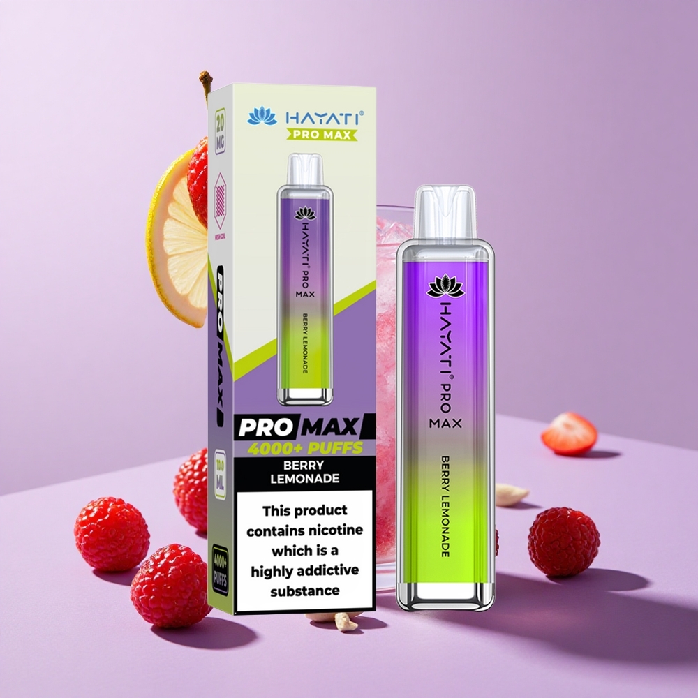 Baie Citronnée Hayati Pro Max 4000 Puffs Rechargeable vente en gros Suisse