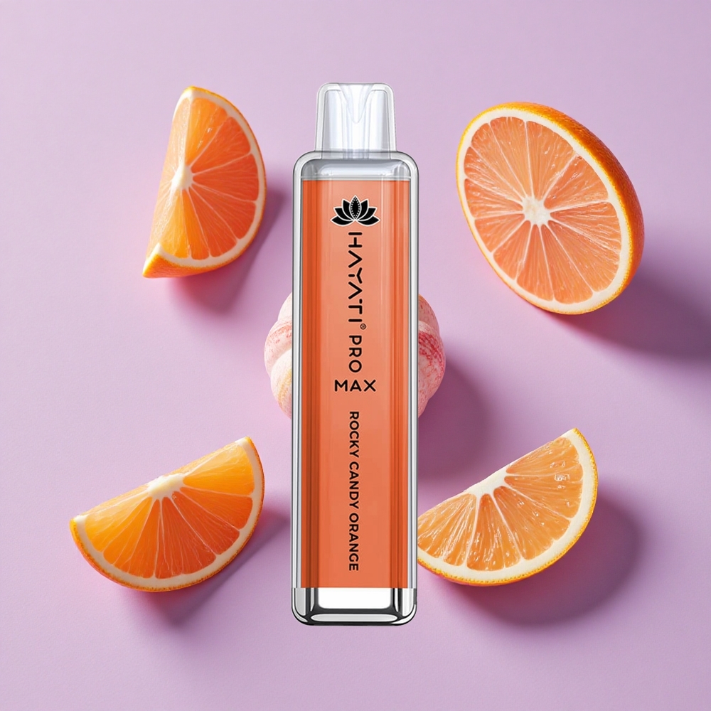 Bonbon Rocheux Orange Hayati Pro Max 4000 Puffs Rechargeable vente en gros Suisse