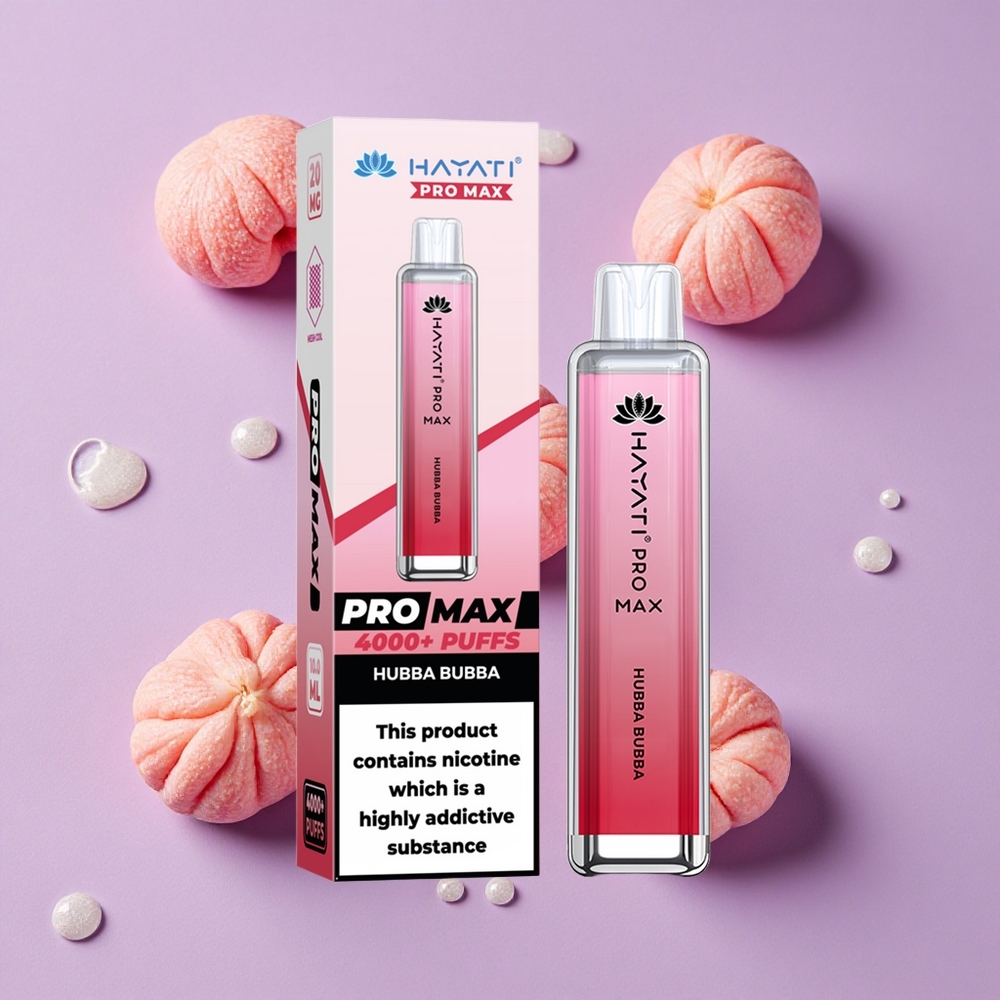 Bubba Bubba Hayati Pro Max 4000 Puffs Double 1.1 Ohm LED vente en gros Suisse