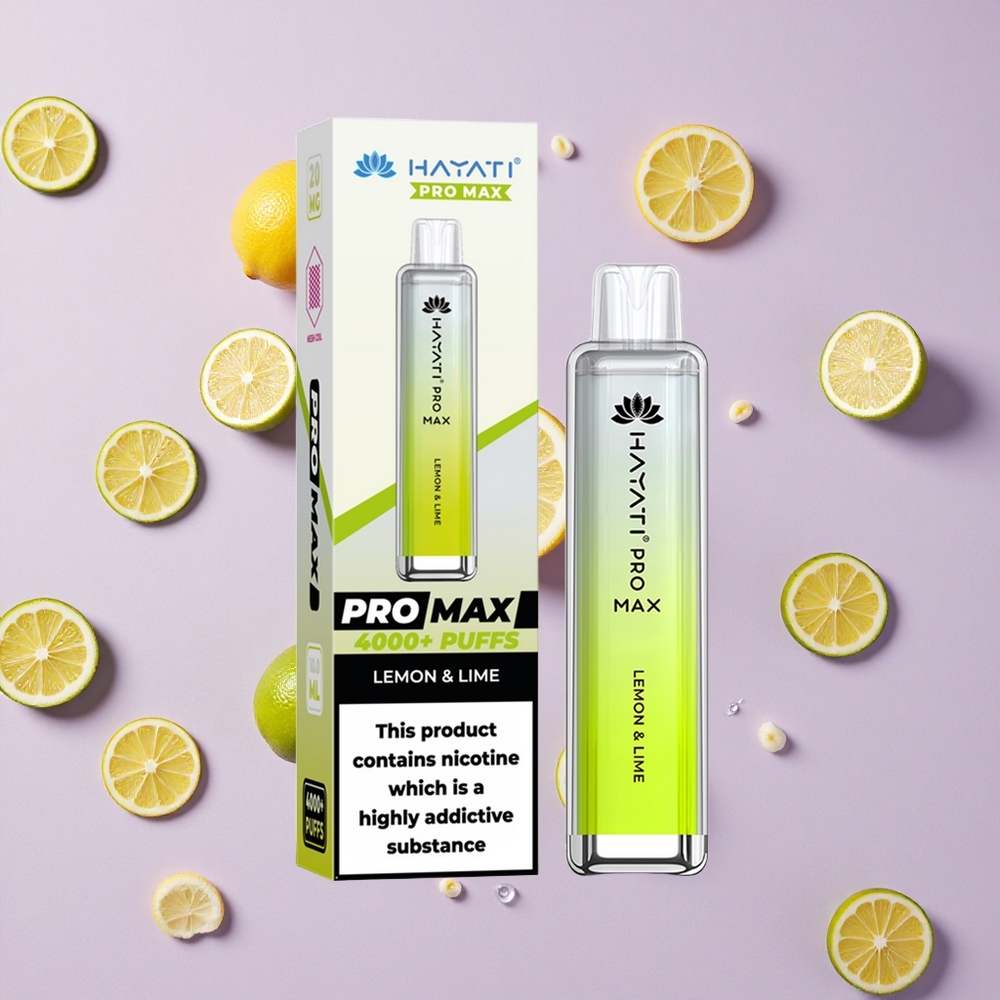 Citron & Lime Hayati Pro Max 4000 Puffs Rechargeable 2ml vente en gros Suisse