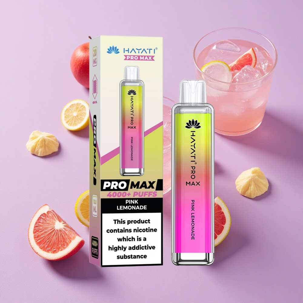 Citronnade Rose Hayati Pro Max 4000 Puffs Rechargeable vente en gros Suisse