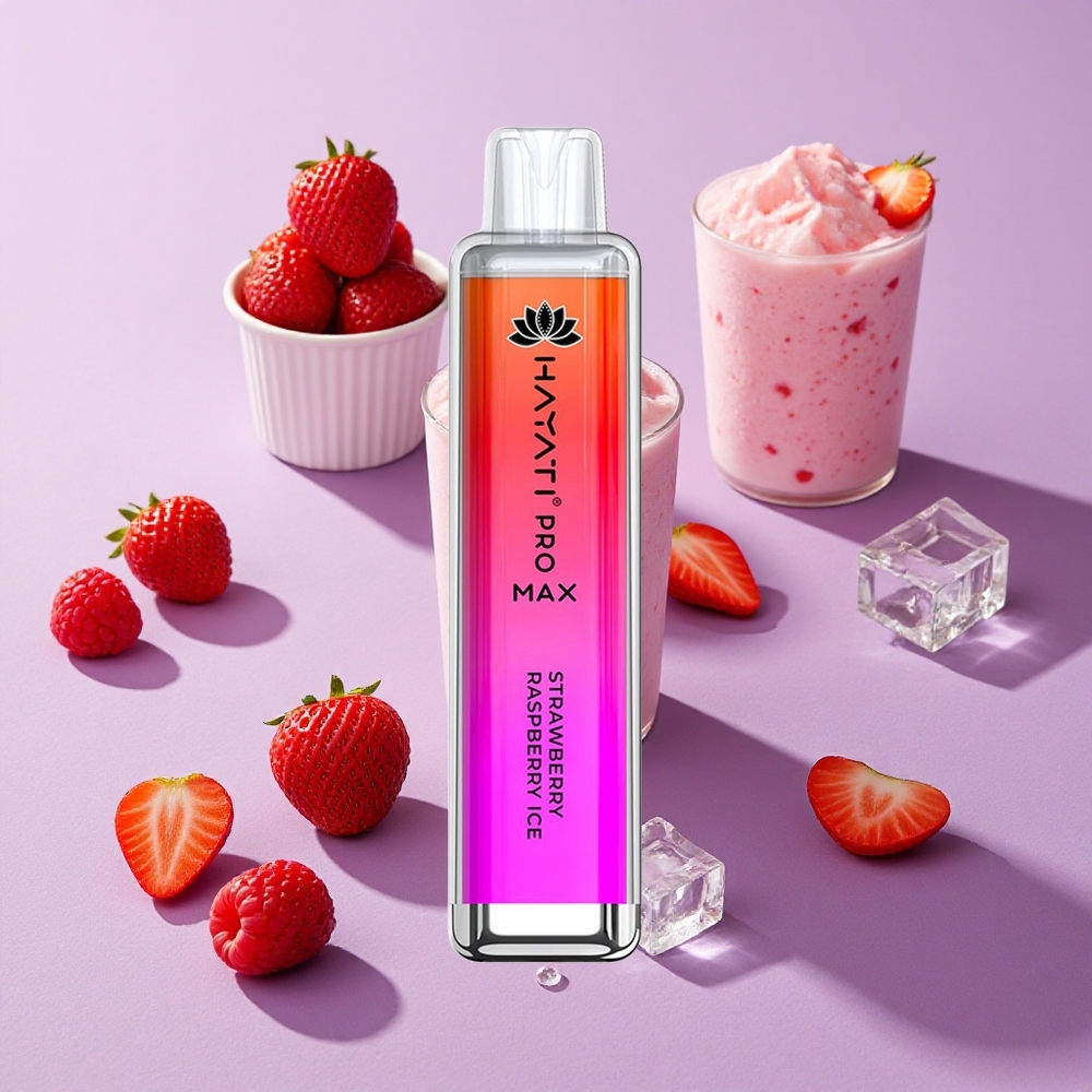 Fraise Framboise Glace Hayati Pro Max 4000 Puffs Rechargeable vente en gros Suisse