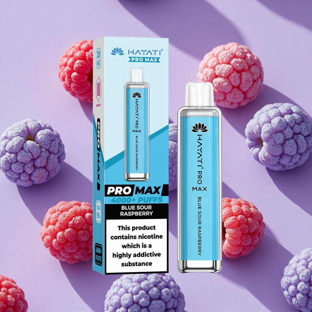 Framboise Acidulée Bleue Hayati Pro Max 4000 Puffs Rechargeable vente en gros Suisse
