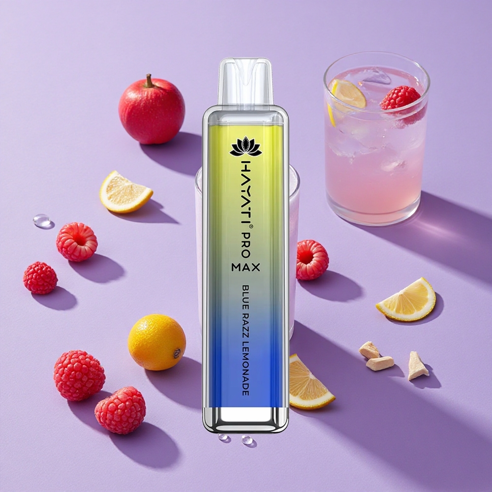 Framboise Bleue Citronnée Hayati Pro Max 4000 Puffs Batterie Rechargeable vente en gros Suisse