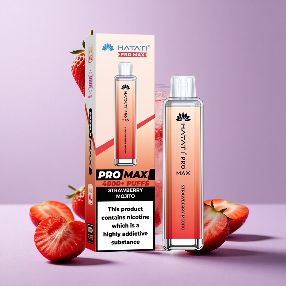 Mojito Fraise Hayati Pro Max 4000 Puffs Rechargeable vente en gros Suisse