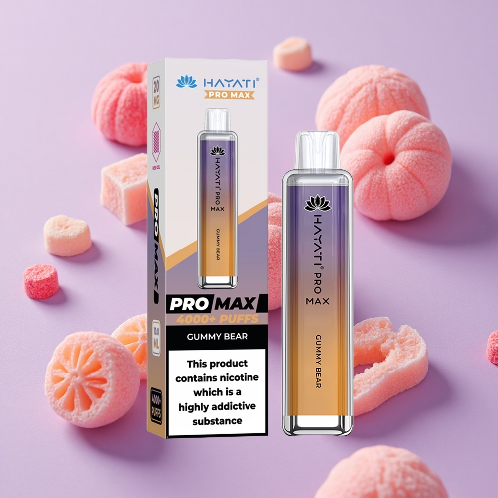 Ours Gummy Bear Hayati Pro Max 4000 Puffs Rechargeable vente en gros Suisse