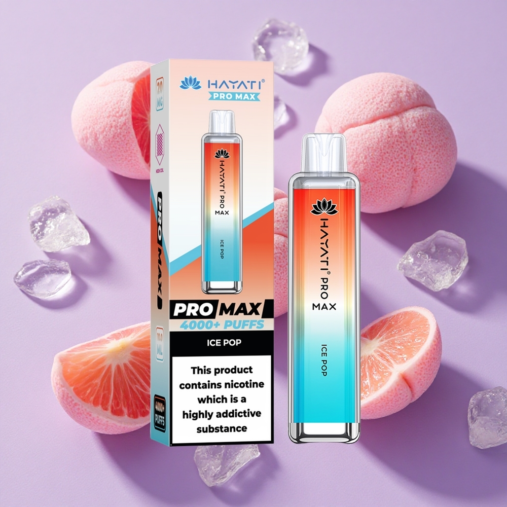 Pop Glacé Hayati Pro Max 4000 Puffs Batterie Rechargeable vente en gros Suisse
