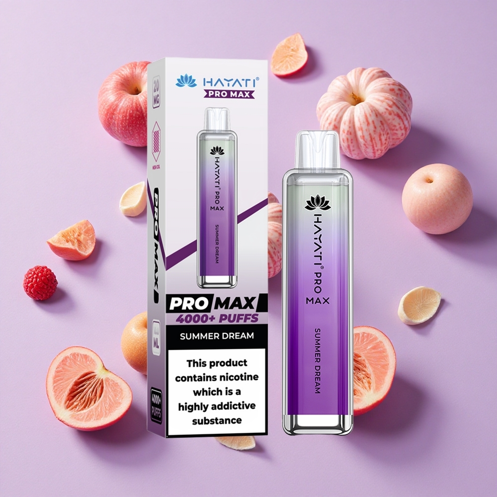 Rêve d'Été Hayati Pro Max 4000 Puffs Rechargeable vente en gros Suisse