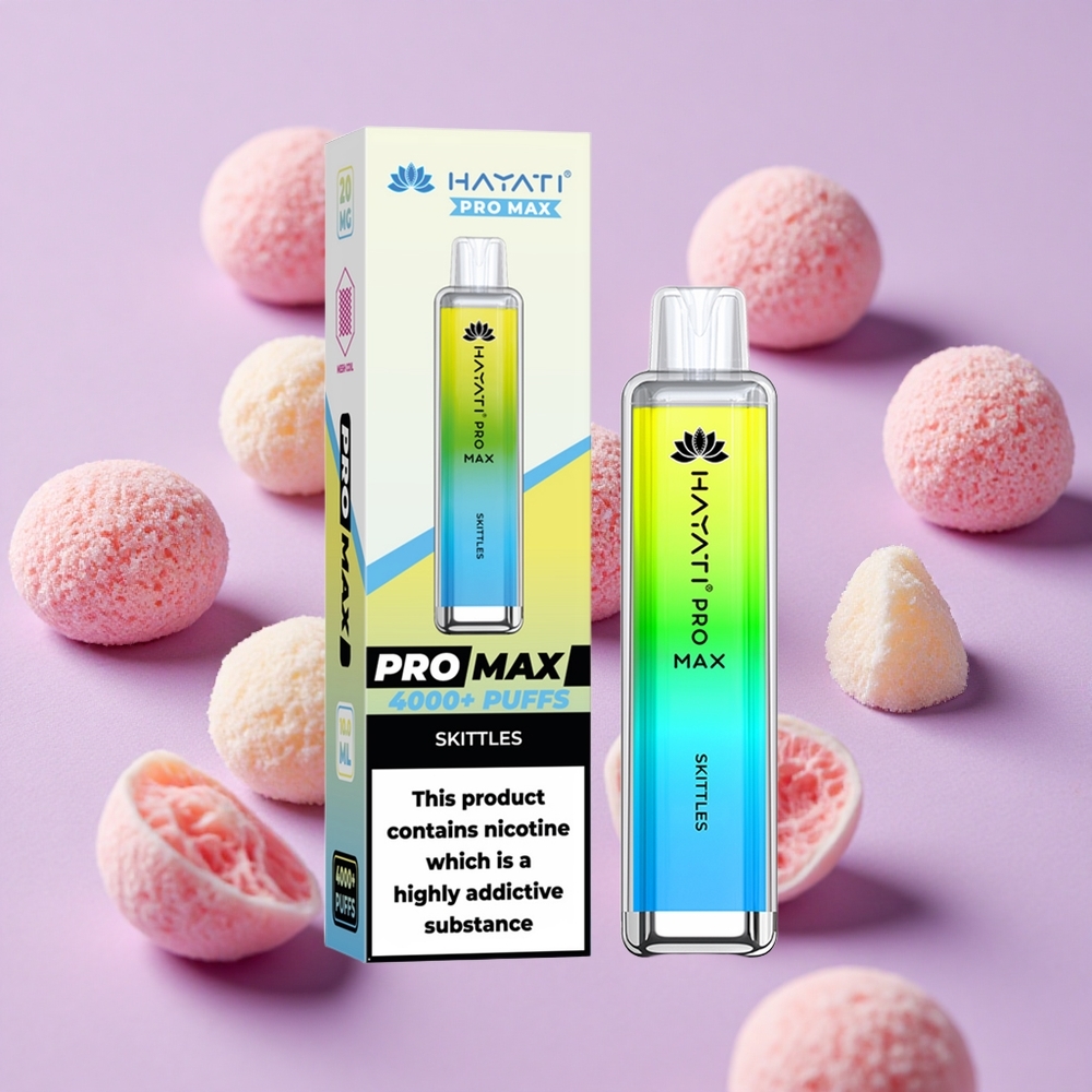 Skittles Hayati Pro Max 4000 Puffs Batterie Rechargeable vente en gros Suisse