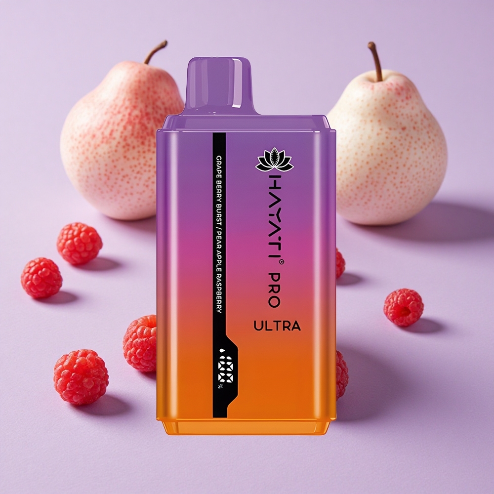 Baie de Raisin Éclatante Hayati Pro Ultra 15000 Puffs 2 12ml 2% de Nicotine vente en gros Suisse