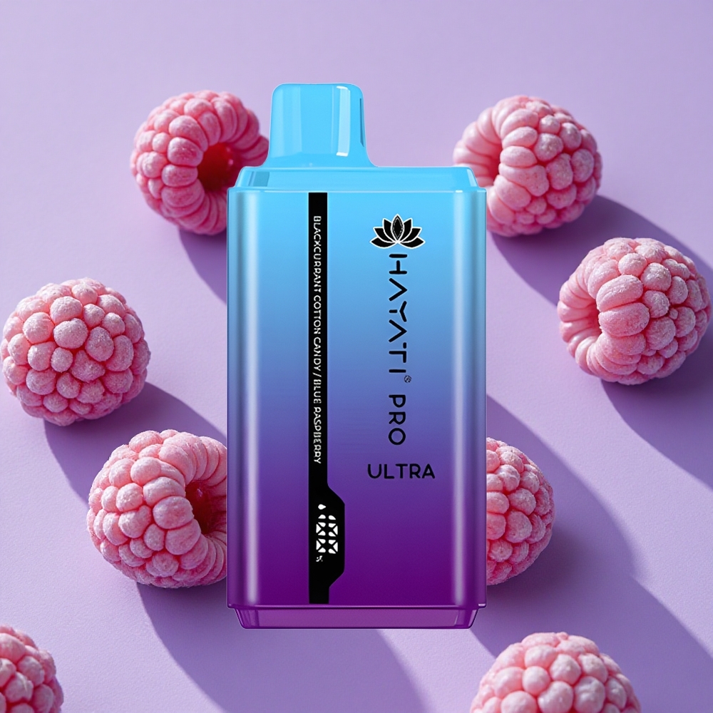 Bonbon Coton Cassis Hayati Pro Ultra 15000 Puffs 2 12ml 2% de Nicotine vente en gros Suisse