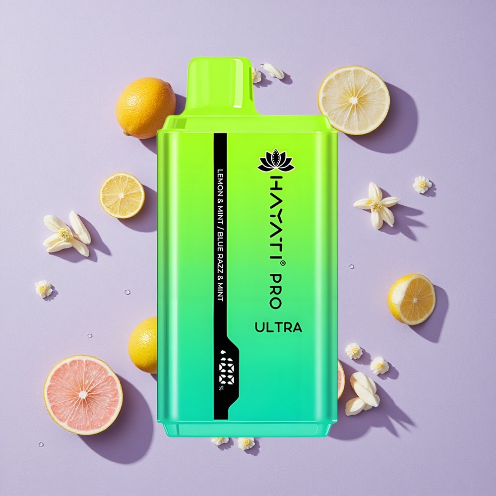 Citron & Menthe Bleue Hayati Pro Ultra 15000 Puffs 2 12ml 2% de Nicotine vente en gros Suisse