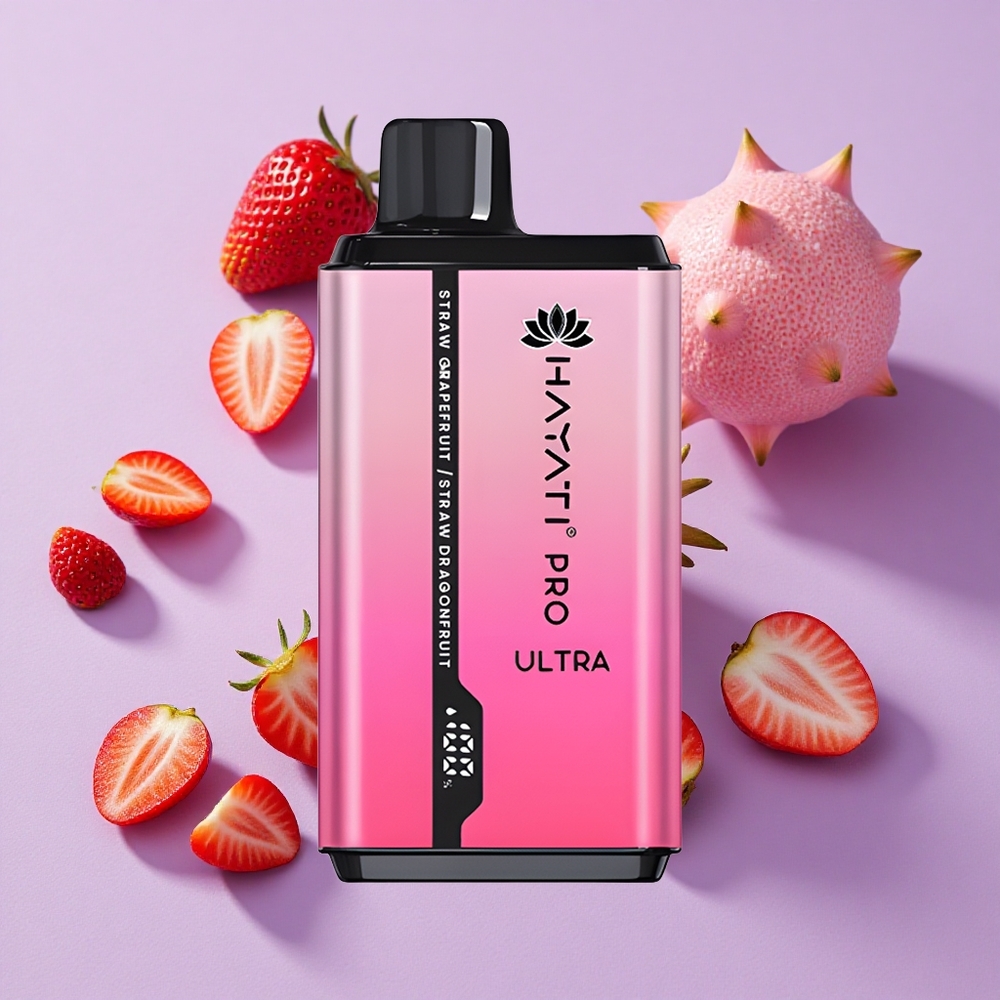 Fraise Pamplemousse Hayati Pro Ultra 15000 Puffs 2x12ml 2% de Nicotine vente en gros Suisse