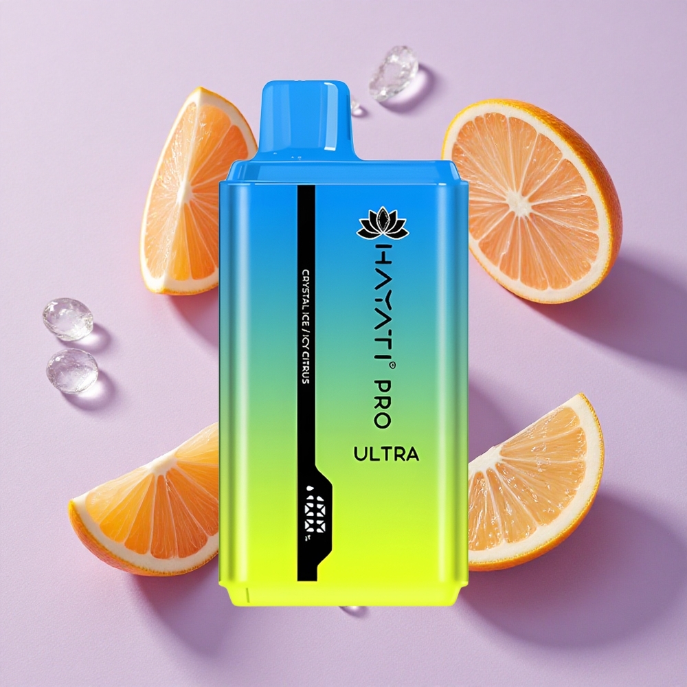 Glace Cristal Hayati Pro Ultra 15000 Puffs 2 12ml 2% de Nicotine vente en gros Suisse