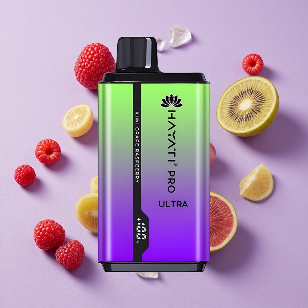Kiwi Raisin Framboise Hayati Pro Ultra 15000 Puffs 2 12ml 2% de Nicotine vente en gros Suisse