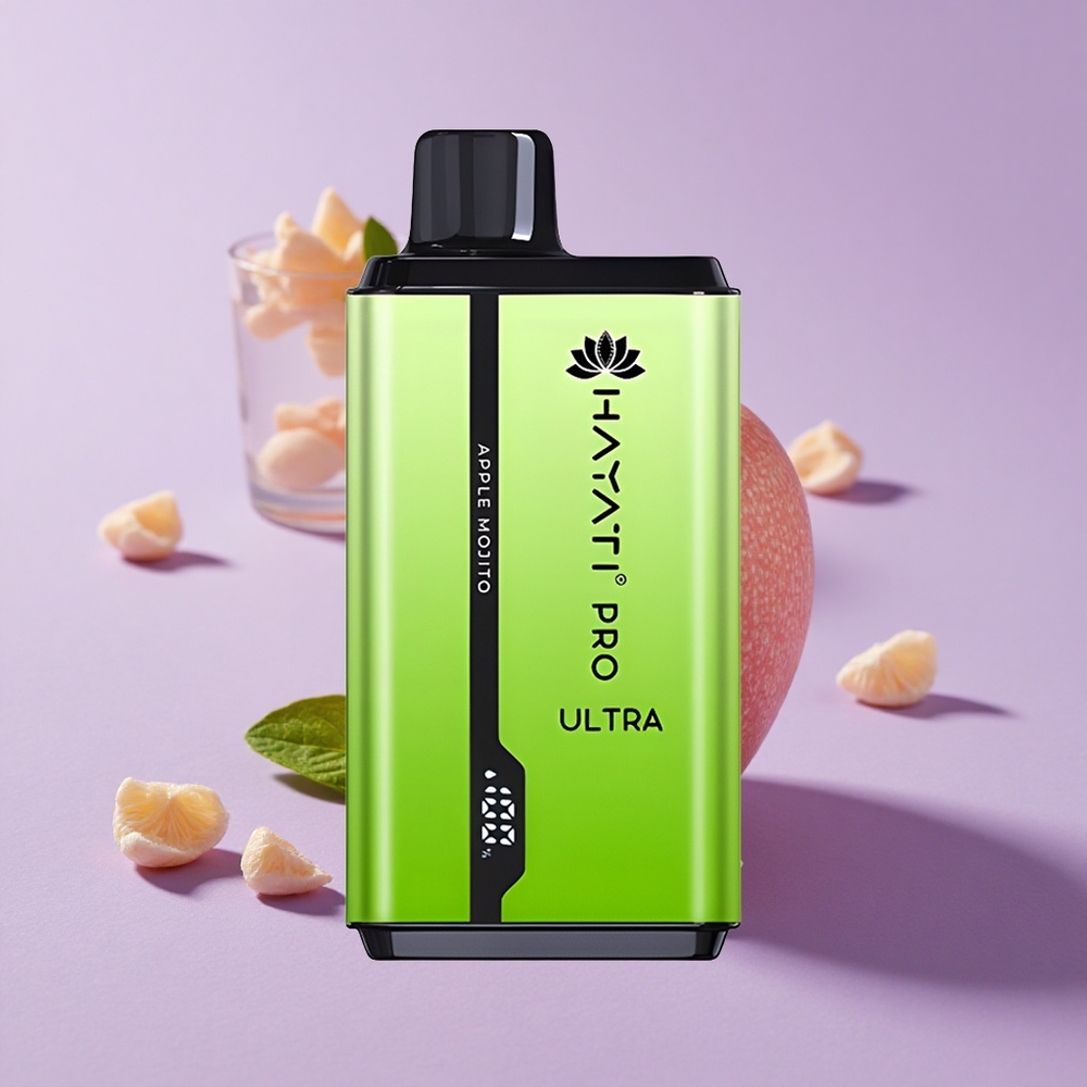 Mojito aux Pommes Hayati Pro Ultra 15000 Puffs 2 12ml 2% de Nicotine vente en gros Suisse