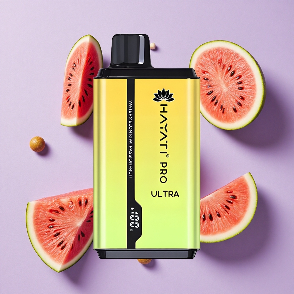 Pastèque Kiwi Fruit de la Passion Hayati Pro Ultra 15000 Puffs 2 12ml 2% de Nicotine vente en gros Suisse
