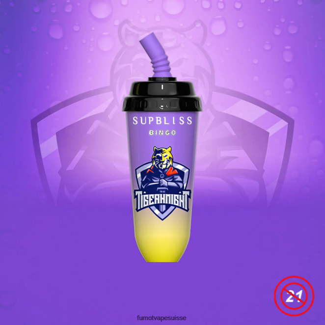 Fumot Supbliss Bingo Appareil à dosettes jetables 8000 - 16 ml (1 pièce) 24LD396 limonade cerise-pêche - Fumot Puff