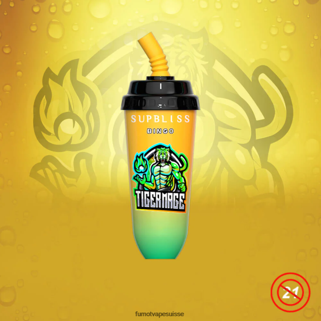Fumot Supbliss Bingo Appareil à dosettes jetables 8000 - 16 ml (1 pièce) 24LD396 limonade cerise-pêche - Fumot Puff