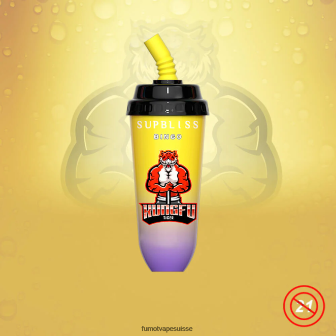 Fumot Supbliss Bingo Appareil à dosettes jetables 8000 - 16 ml (1 pièce) 24LD396 limonade cerise-pêche - Fumot Puff