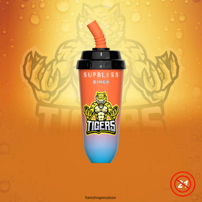 Fumot Supbliss Bingo Appareil à dosettes jetables 8000 - 16 ml (1 pièce) 24LD396 limonade cerise-pêche - Fumot Puff