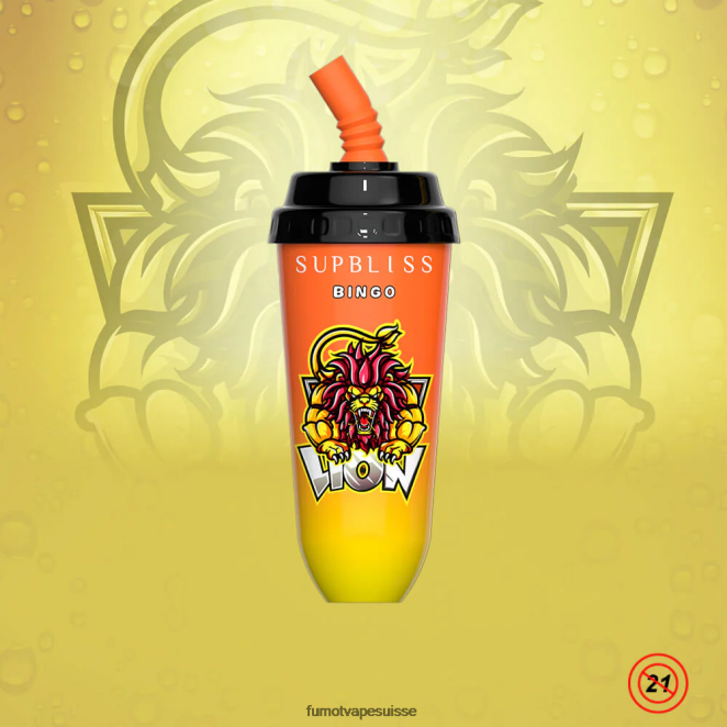 Fumot Supbliss Bingo Appareil à dosettes jetables 8000 - 16 ml (1 pièce) 24LD396 limonade cerise-pêche - Fumot Puff