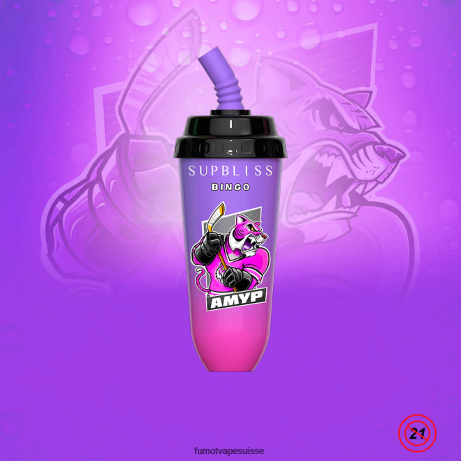 Fumot Supbliss Bingo Appareil à dosettes jetables 8000 - 16 ml (1 pièce) 24LD396 limonade cerise-pêche - Fumot Puff