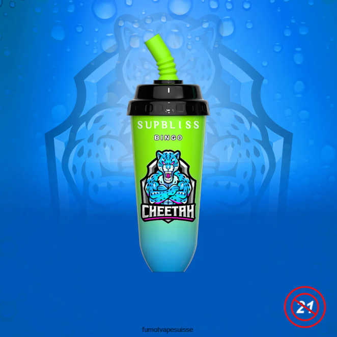 Fumot Supbliss Bingo Appareil à dosettes jetables 8000 - 16 ml (1 pièce) 24LD396 limonade cerise-pêche - Fumot Puff