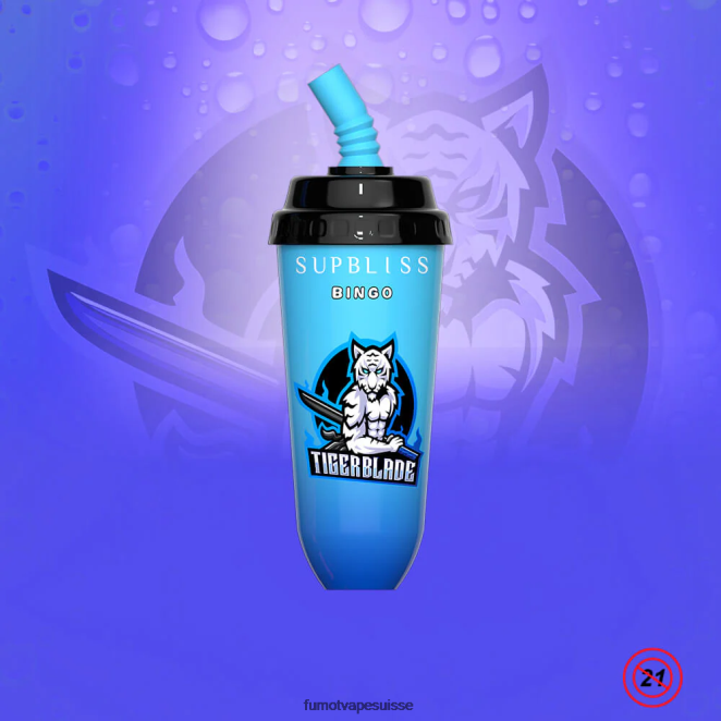 Fumot Supbliss Bingo Appareil à dosettes jetables 8000 - 16 ml (1 pièce) 24LD398 ours gommeux - Fumot Vape Sale