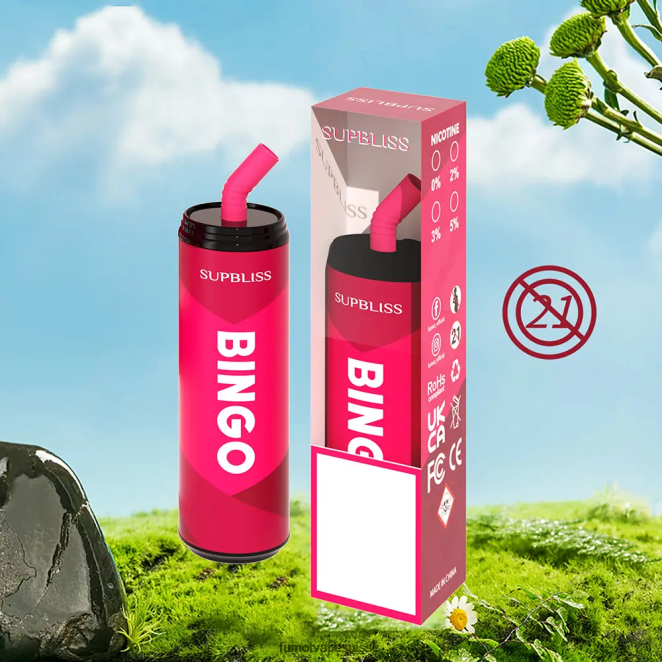Fumot Supbliss Bingo Stylo vape jetable 9000 (1 pièce) - 18 ml 24LD464 glace bleue - Fumot Vape Nicotine