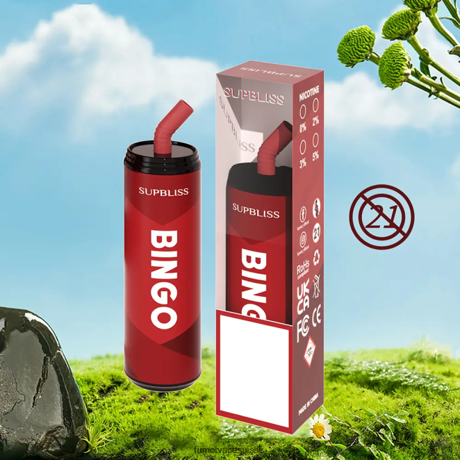 Fumot Supbliss Bingo Stylo vape jetable 9000 (1 pièce) - 18 ml 24LD464 glace bleue - Fumot Vape Nicotine