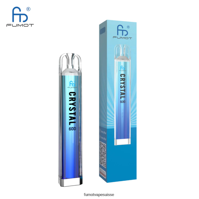 Fumot Crystal Vape jetable de 2 ml (ensemble de 3 pièces) - conforme à 600 tpd 24LD389 pêche mangue - Fumot Factory