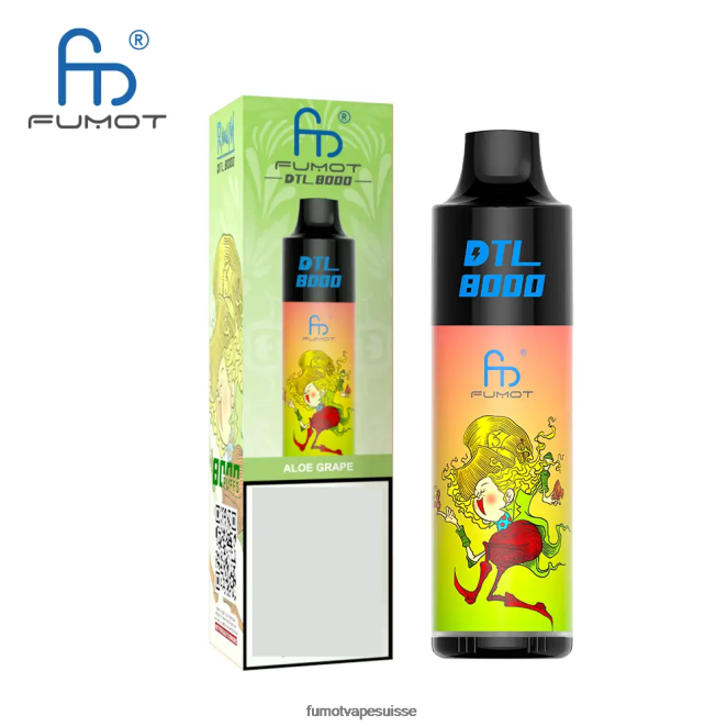 Fumot DTL Stylo vape jetable 8000 - 16 ml (1 pièce) 24LD425 menthe pastèque - Fumot Vape Suisse