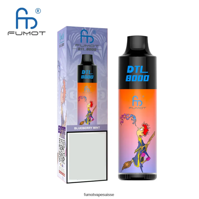 Fumot DTL Stylo vape jetable 8000 - 16 ml (1 pièce) 24LD425 menthe pastèque - Fumot Vape Suisse